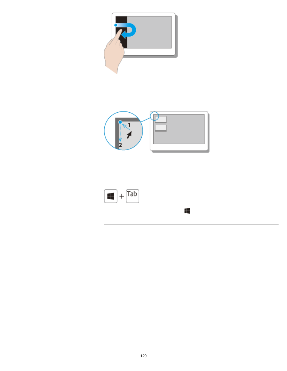 Switching apps, Search | Sony SVJ2021BPXW User Manual | Page 129 / 398