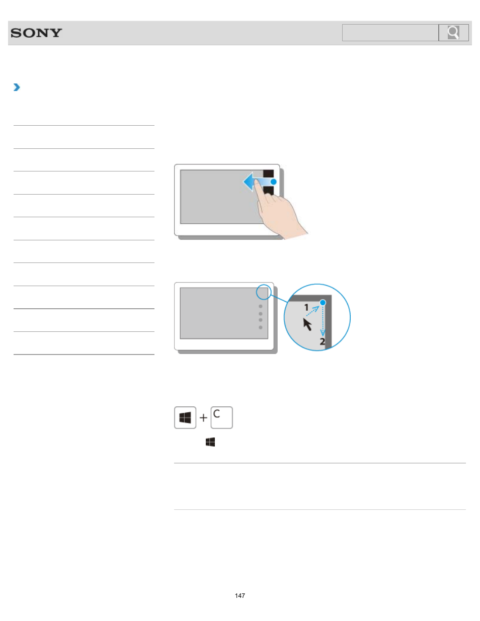 Opening the charms, Details, How to use | Search | Sony SVJ2021BPXW User Manual | Page 147 / 398