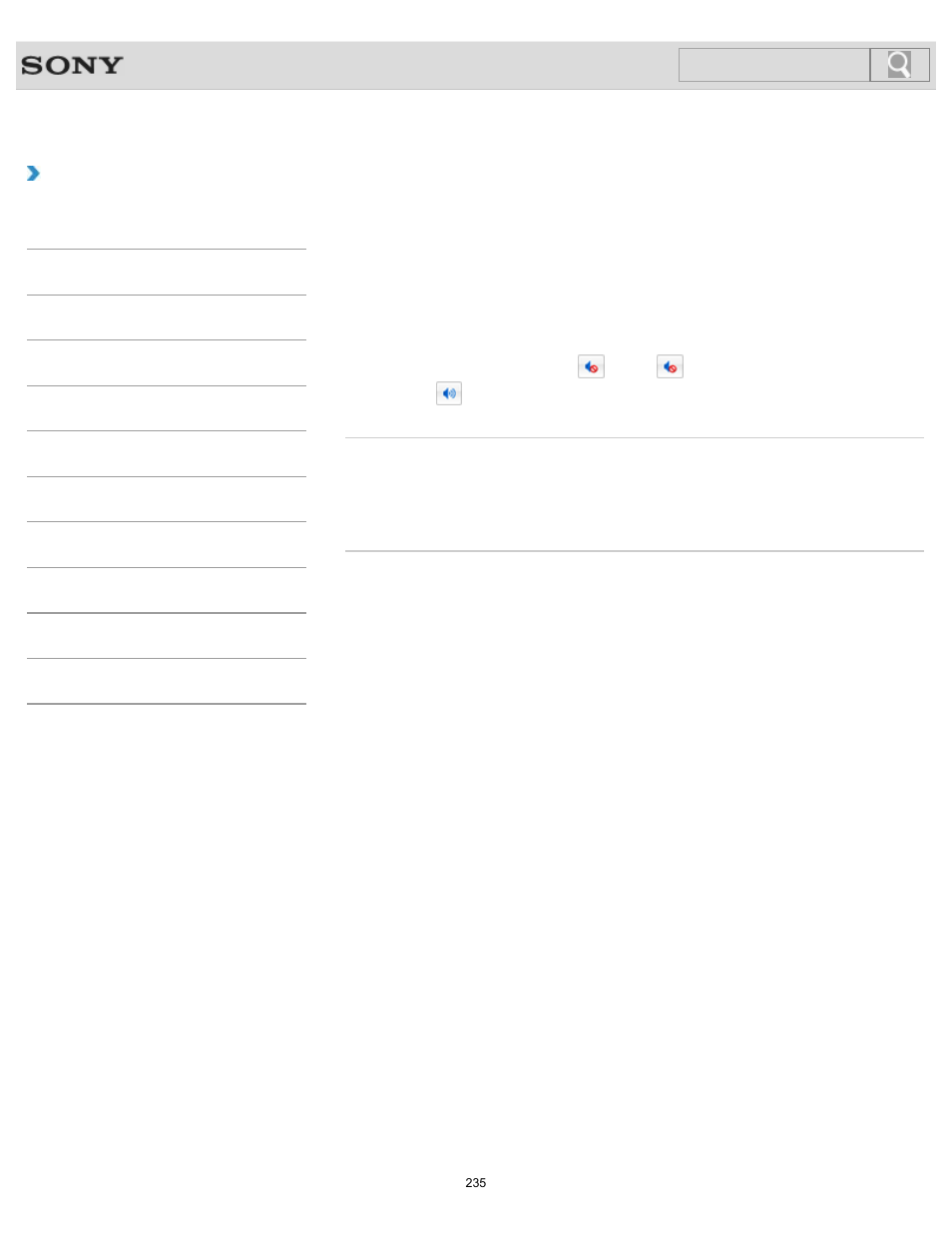 Adjusting the volume in windows, How to use, Search | Sony SVJ2021BPXW User Manual | Page 235 / 398