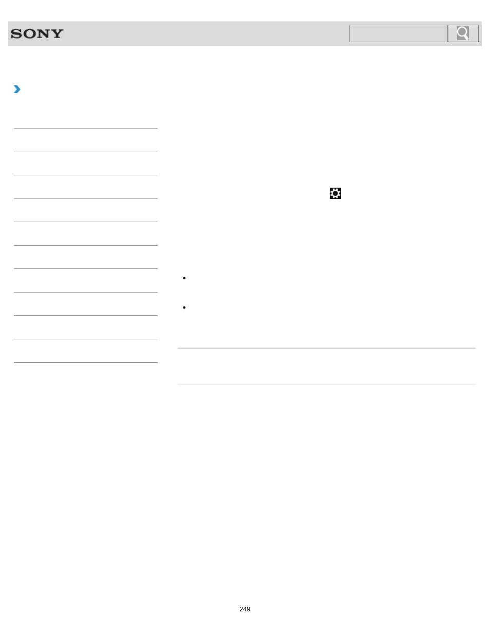 Creating/changing/removing your windows password, How to use, Search | Sony SVJ2021BPXW User Manual | Page 249 / 398
