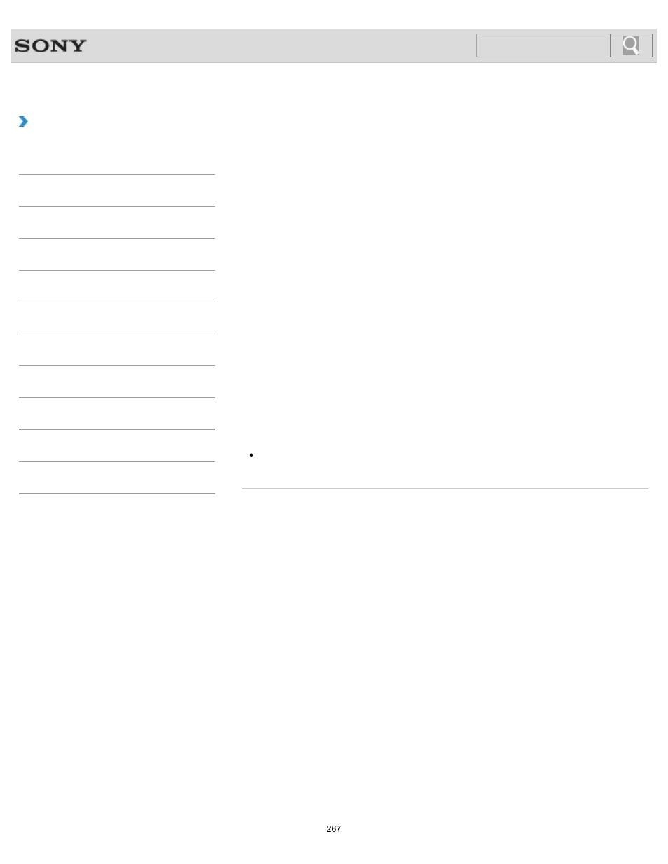 About built-in sensors, How to use, Search | Sony SVJ2021BPXW User Manual | Page 267 / 398