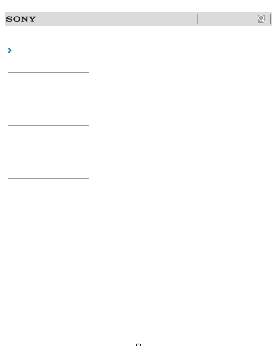 About “memory stick, How to use, Search | Sony SVJ2021BPXW User Manual | Page 279 / 398