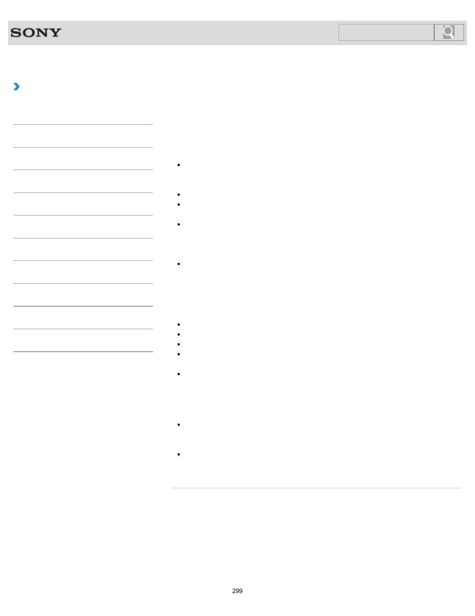 Safety information, How to use, Search | Sony SVJ2021BPXW User Manual | Page 299 / 398