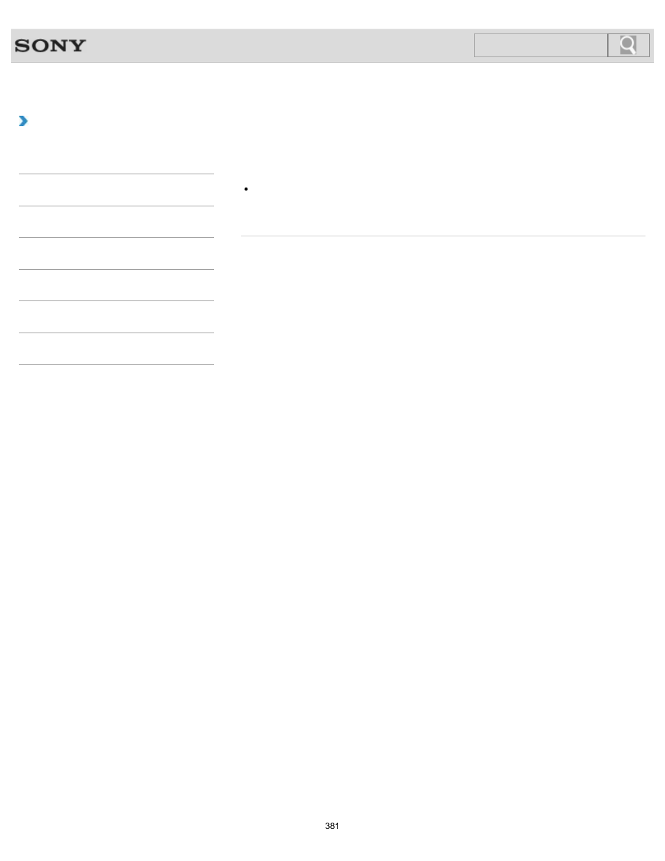 Troubleshooting, Search | Sony SVJ2021BPXW User Manual | Page 381 / 398
