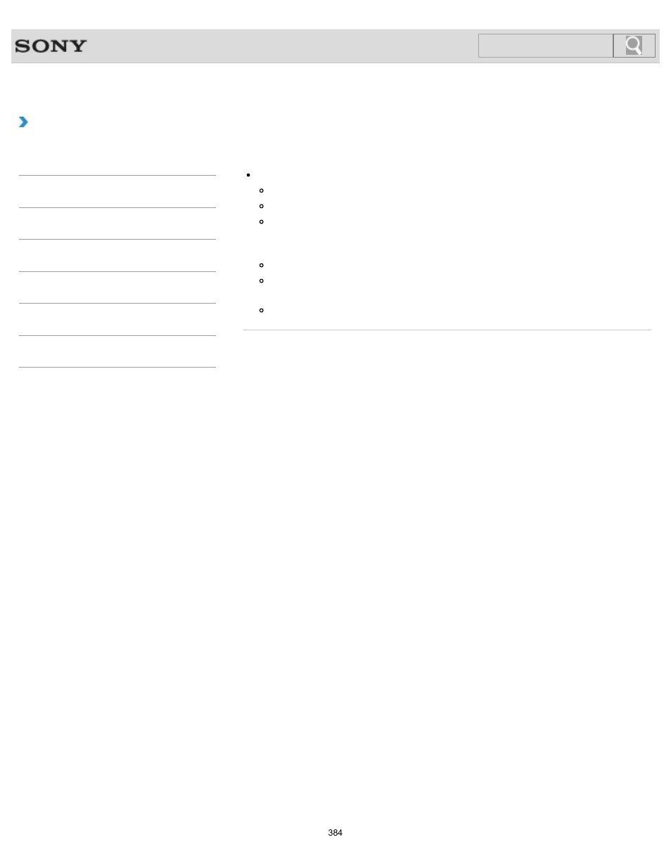 What should i do if the mouse does not work, Troubleshooting, Search | Sony SVJ2021BPXW User Manual | Page 384 / 398
