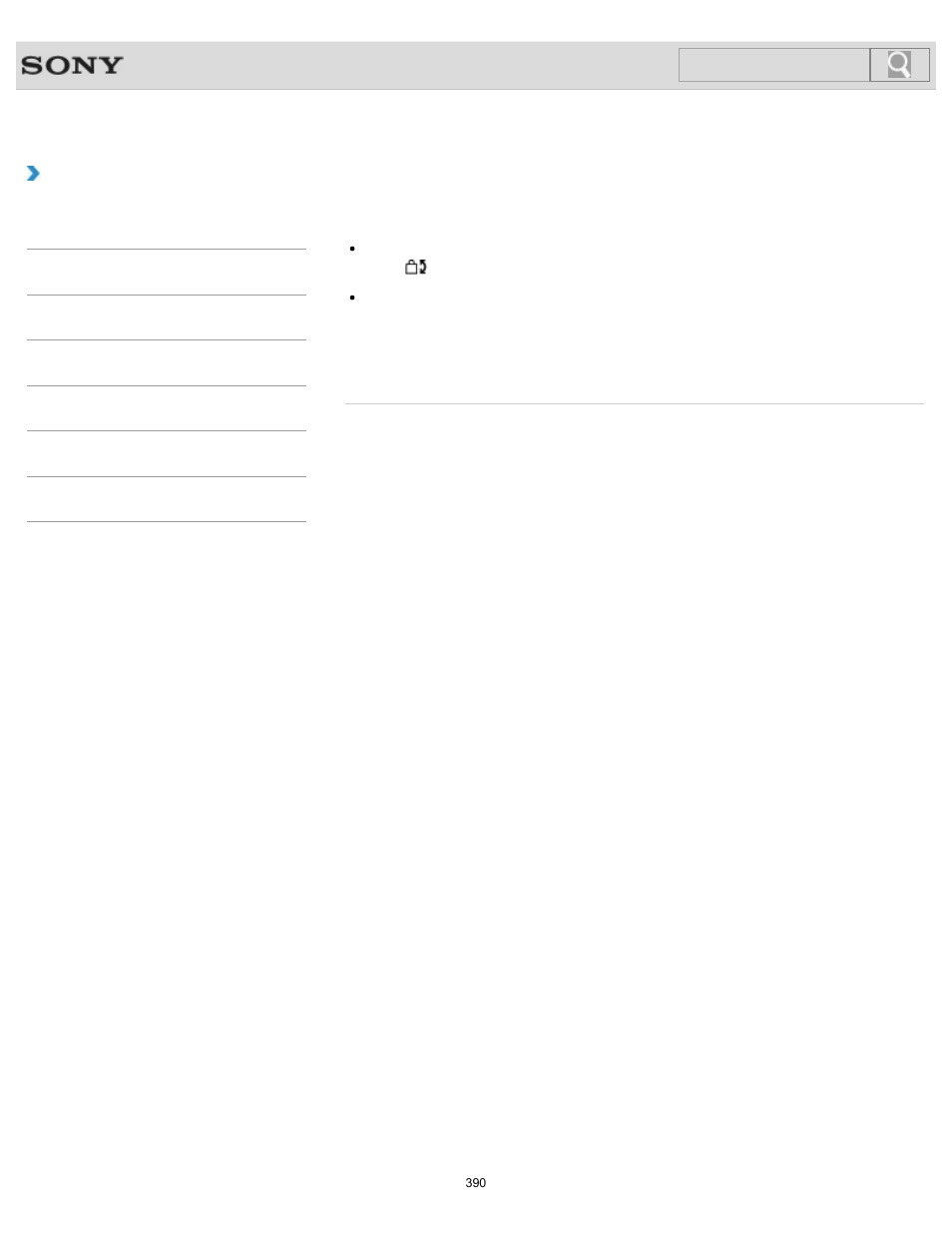 Why doesn’t the computer screen rotate, Troubleshooting, Search | Sony SVJ2021BPXW User Manual | Page 390 / 398