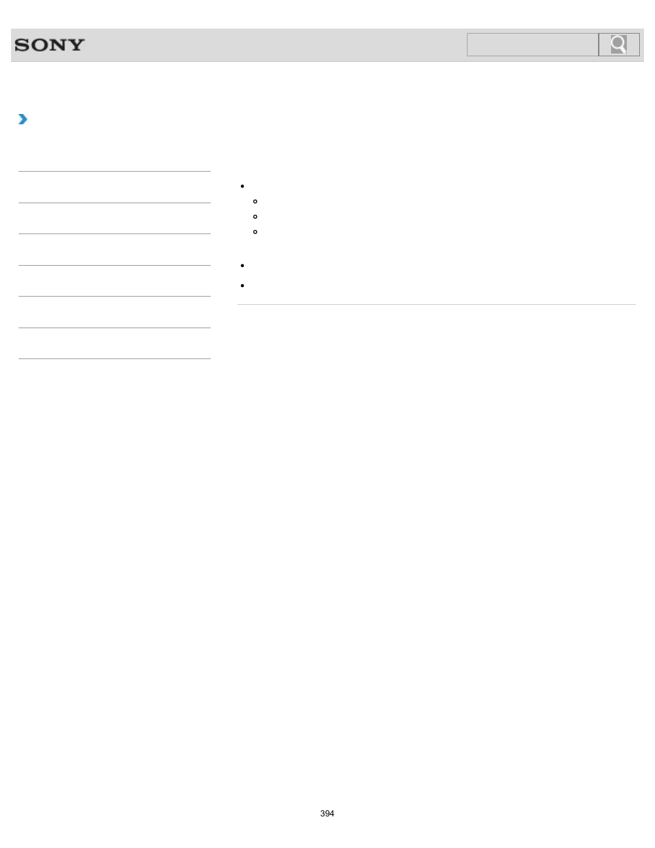 What should i do if i cannot create recovery media, Troubleshooting, Search | Sony SVJ2021BPXW User Manual | Page 394 / 398