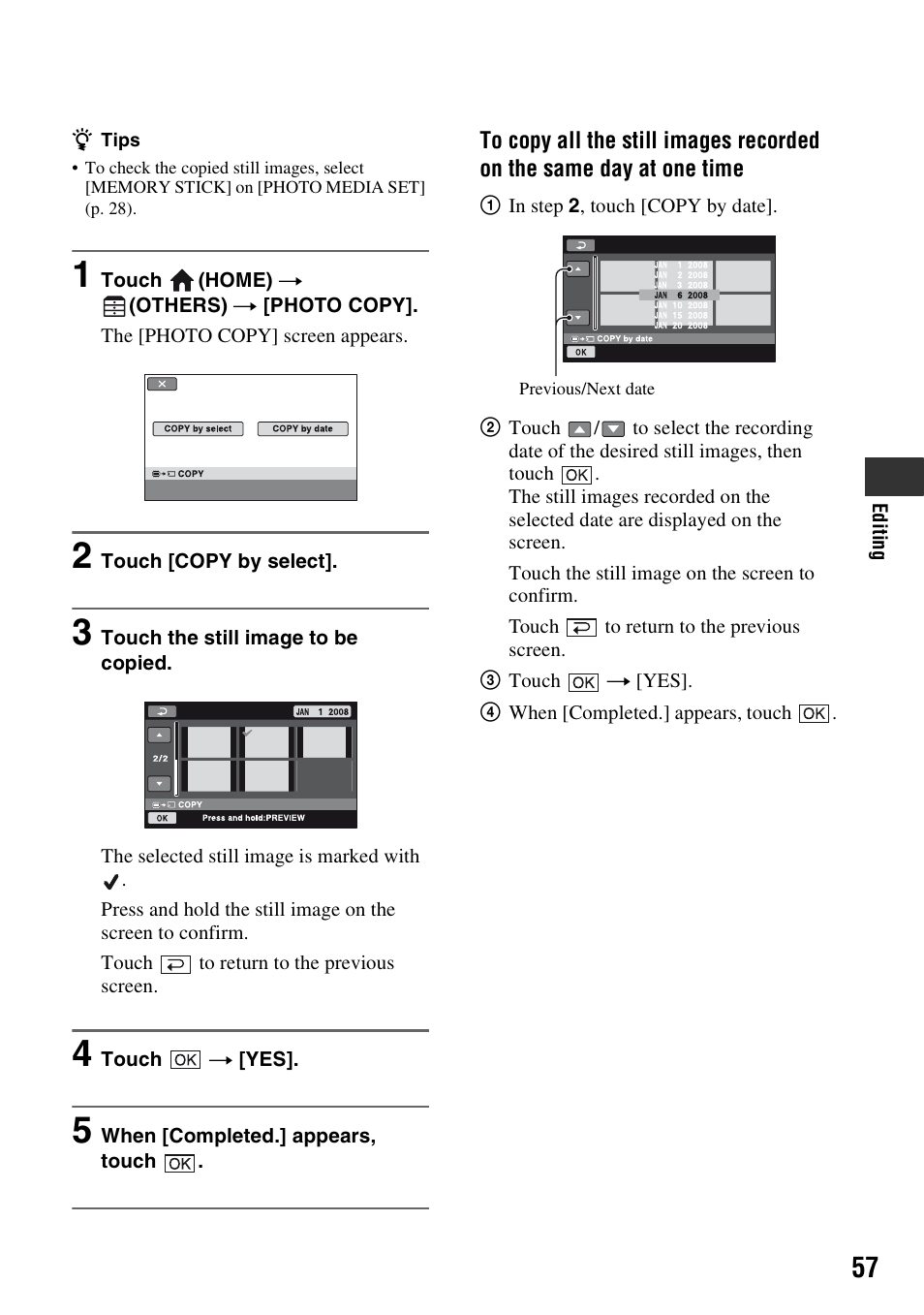 Sony DCR-DVD710 User Manual | Page 57 / 159