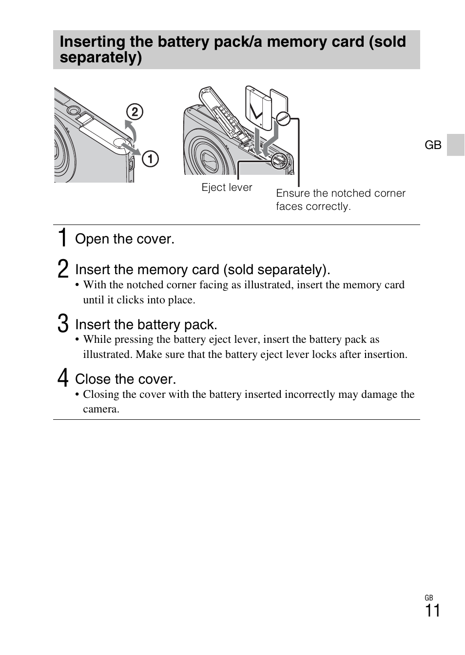 Sony DSC-W620 User Manual | Page 11 / 48