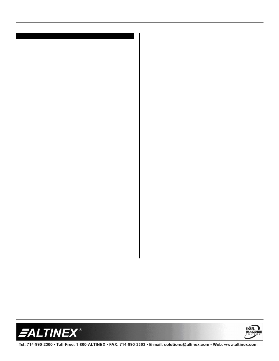 Precautions / safety warnings, Designer solutions | Altinex UT250-101 User Manual | Page 3 / 22