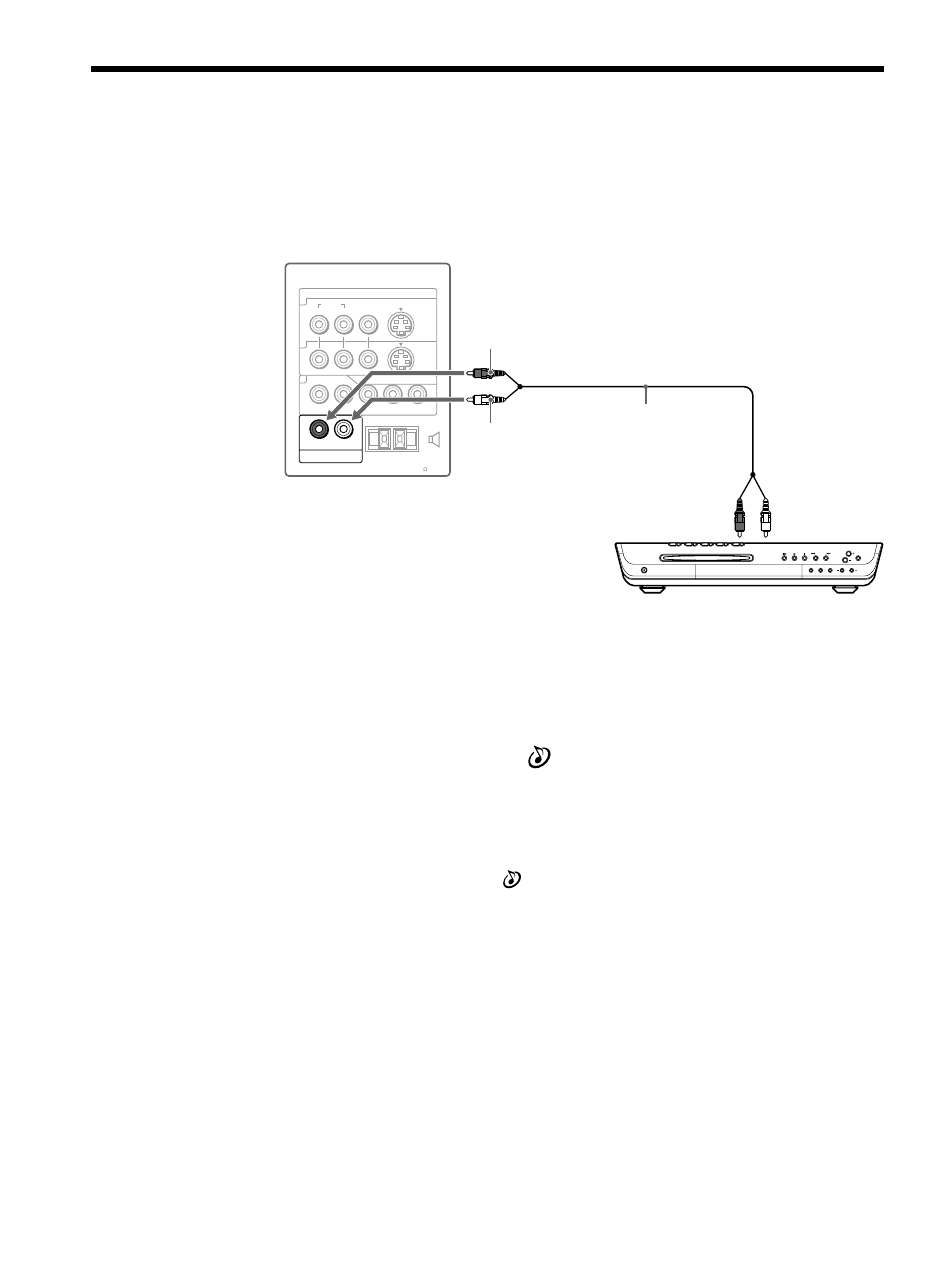 Connecting an av receiver | Sony KLV-32M1 User Manual | Page 28 / 80