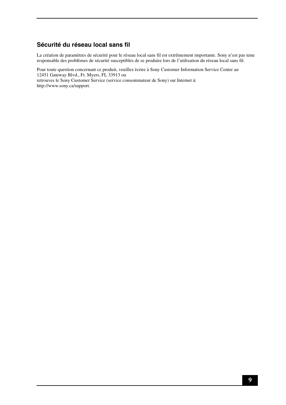 Sony VGN-TX790P User Manual | Page 9 / 24