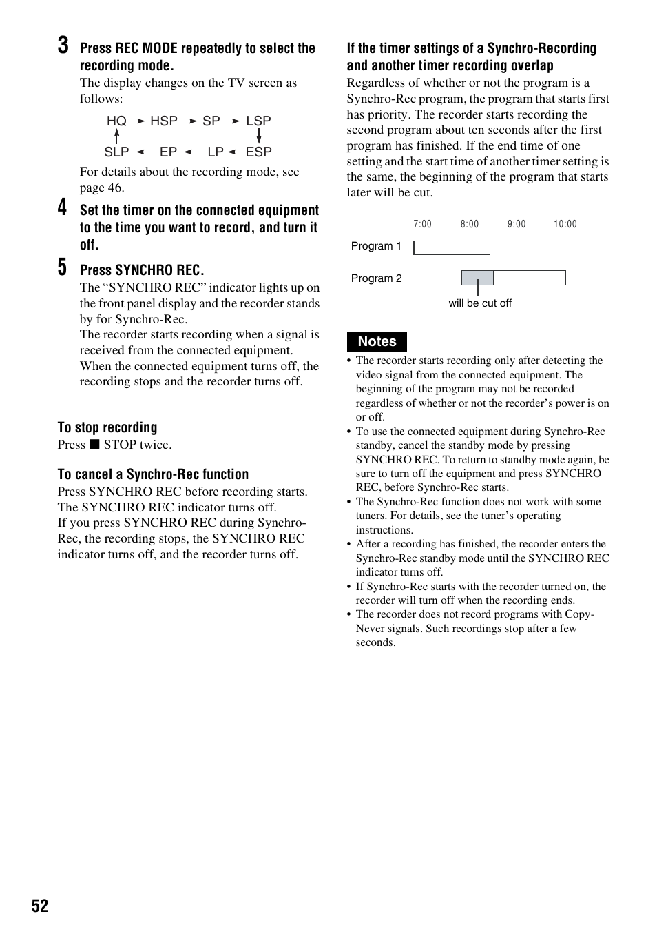 Sony RDR-GX255 User Manual | Page 52 / 128