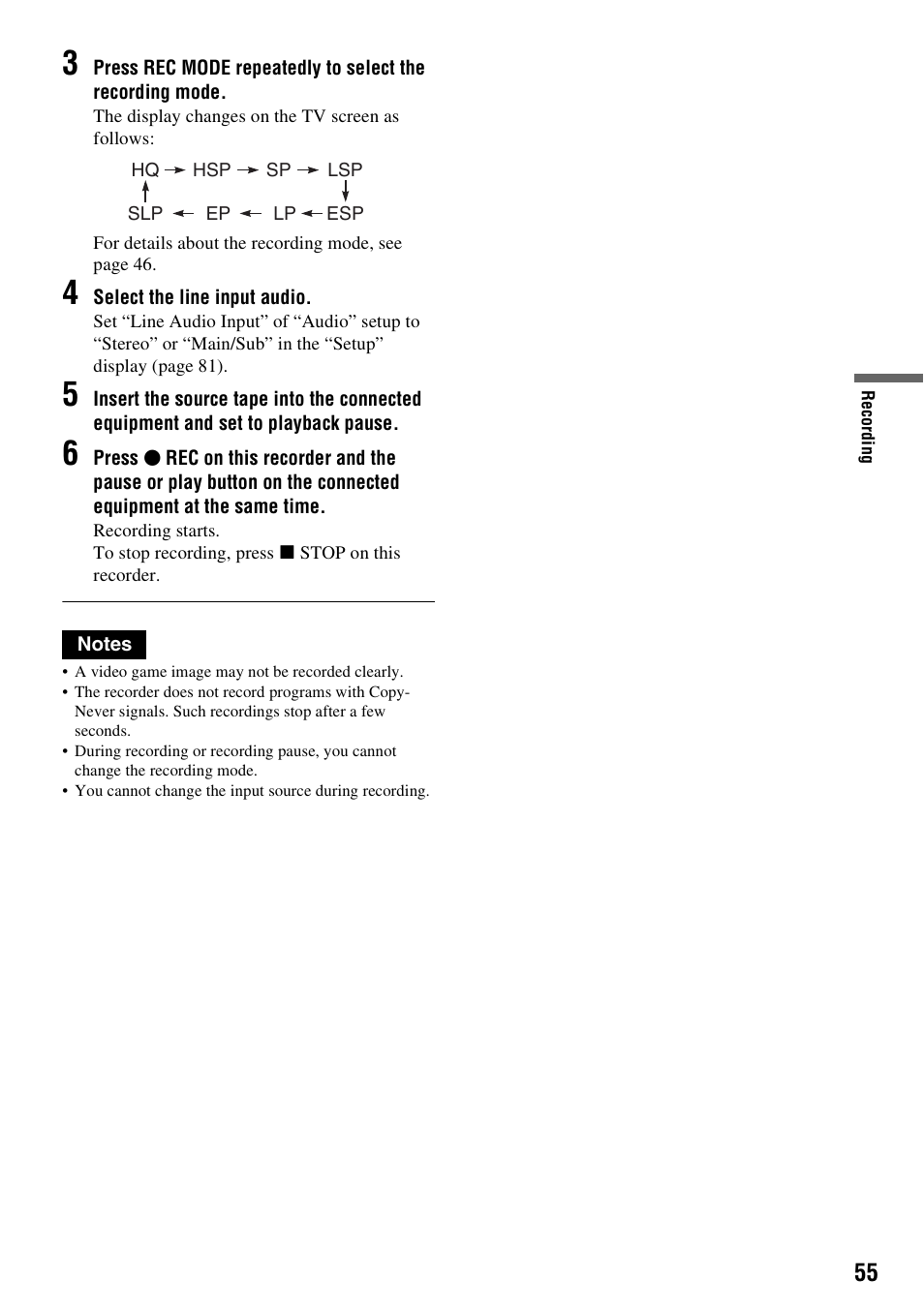 Sony RDR-GX255 User Manual | Page 55 / 128