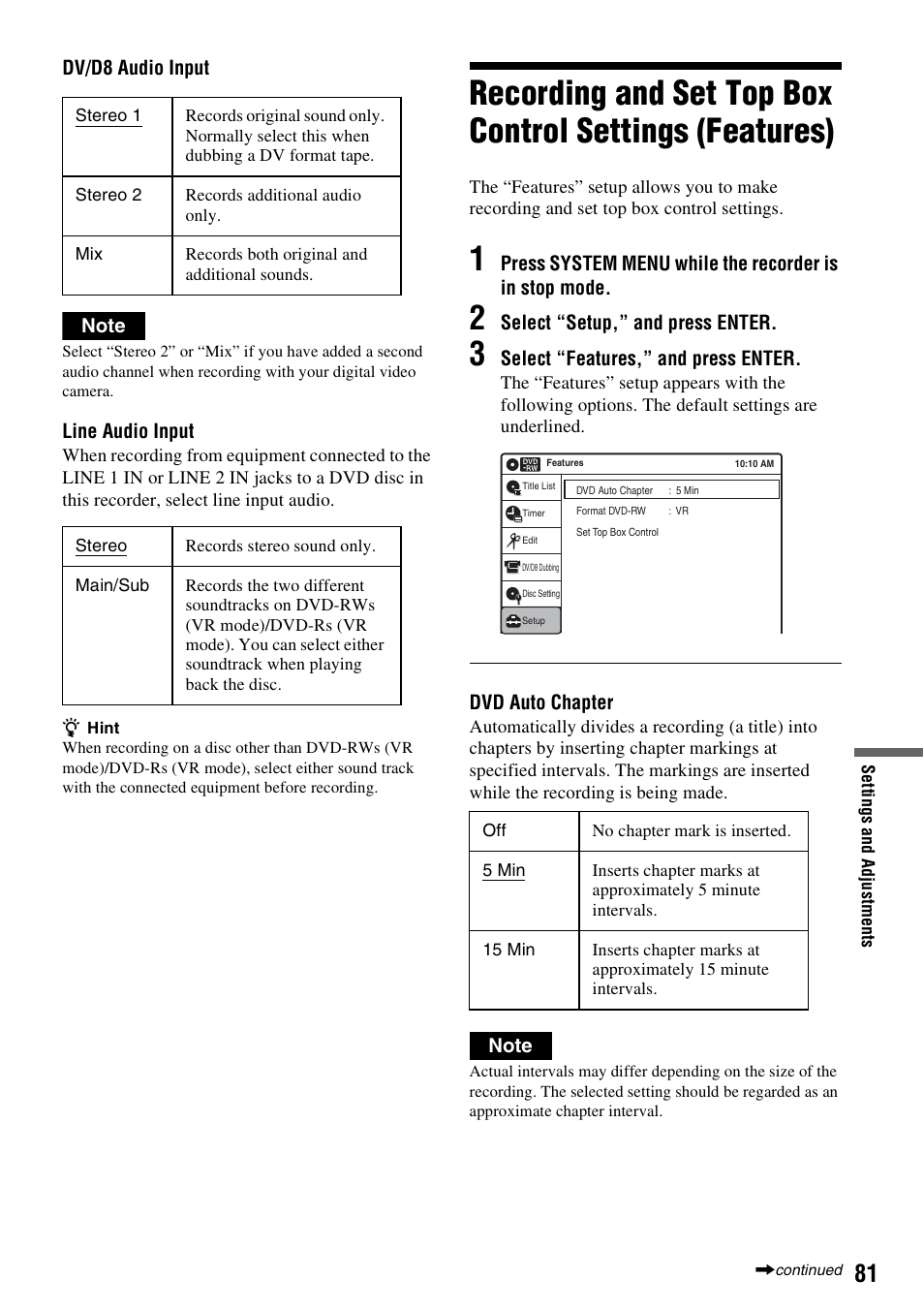 Sony RDR-GX255 User Manual | Page 81 / 128