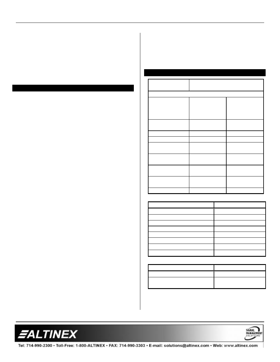 Accessories | Altinex Universal Tilt 'N Plug Interconnect Box TNP500/502 User Manual | Page 4 / 11
