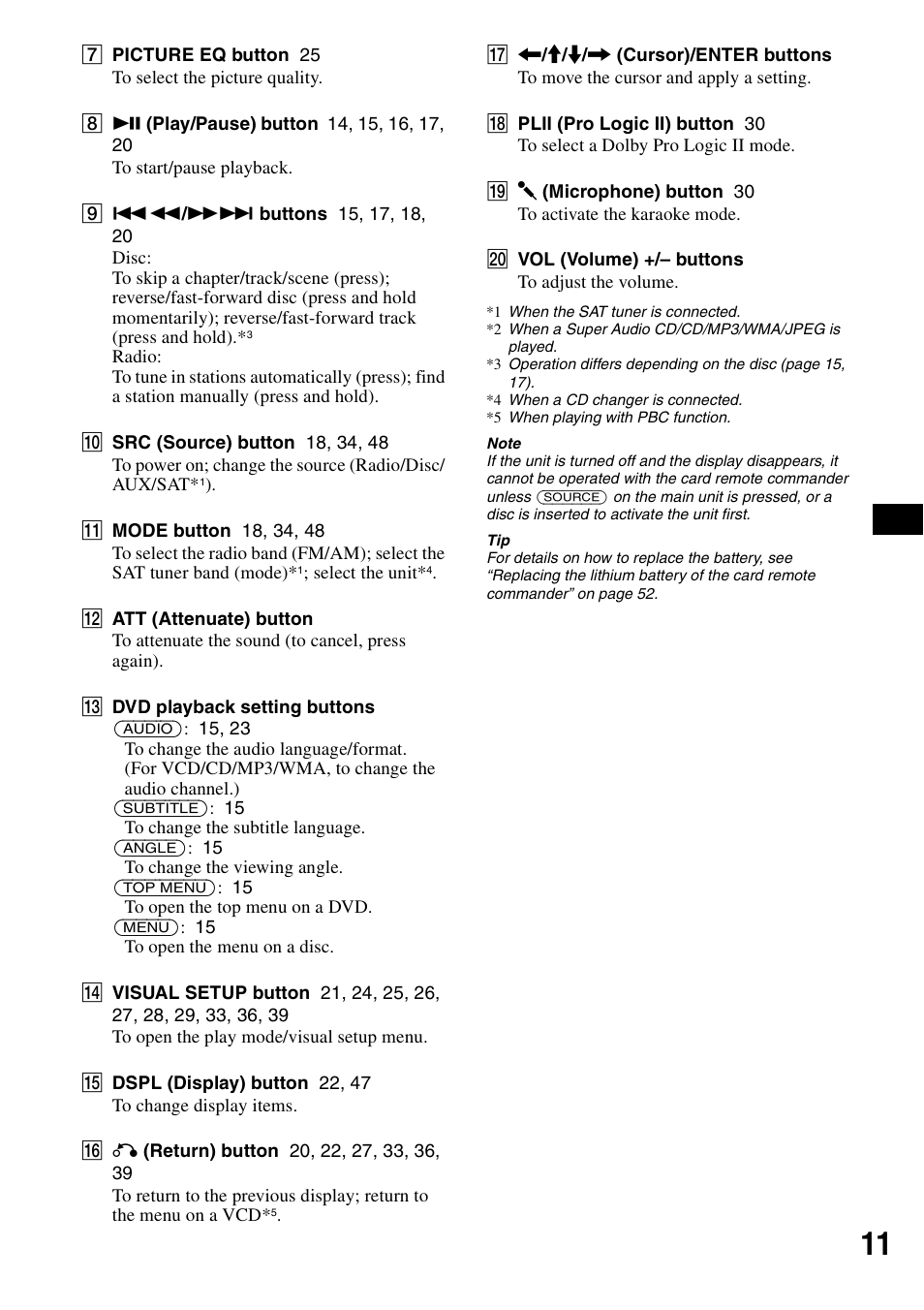 Sony MEX-DV2000 User Manual | Page 11 / 192