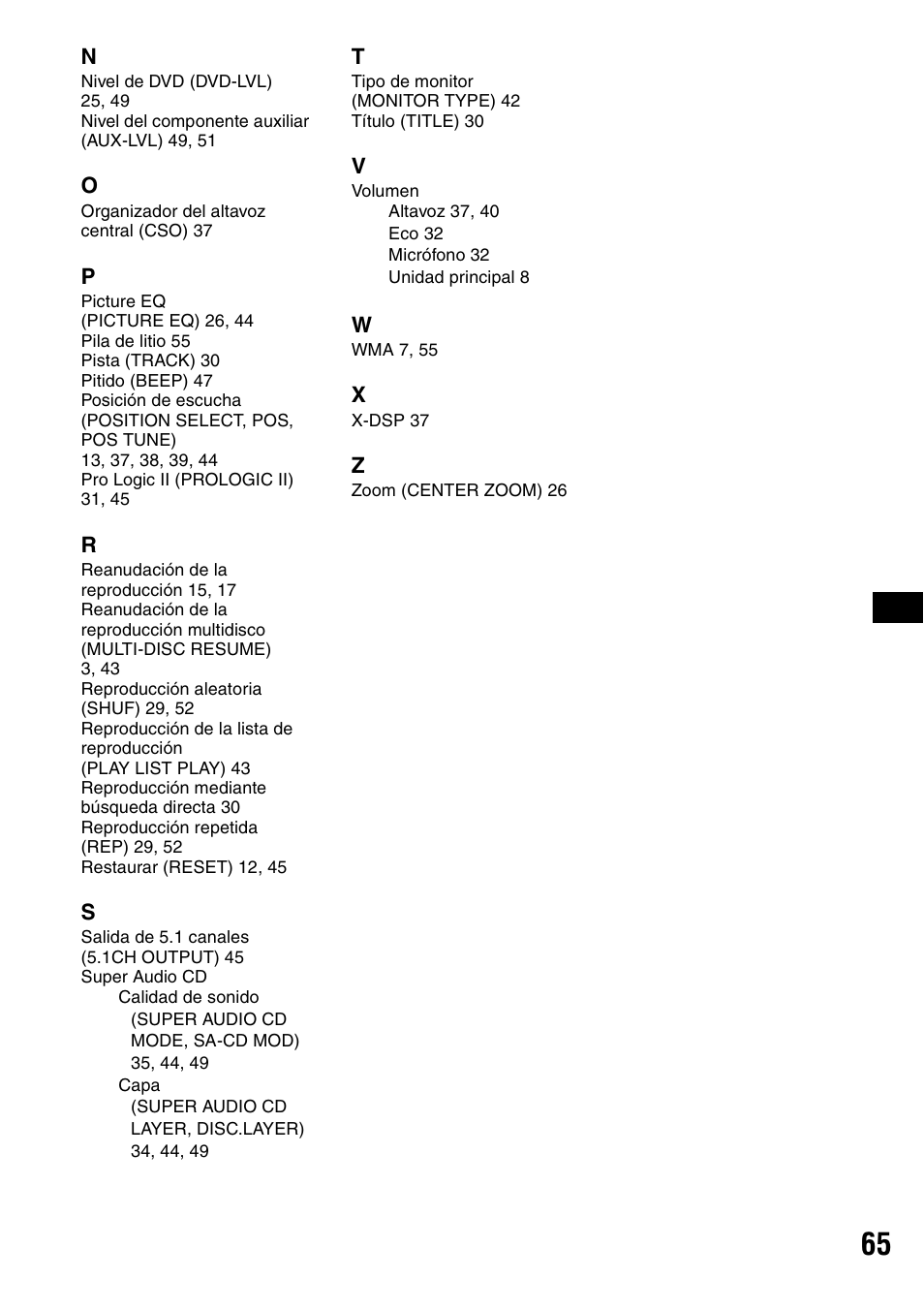 Sony MEX-DV2000 User Manual | Page 189 / 192