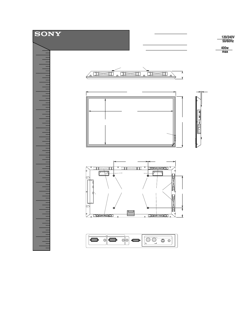 Sony PFM-42B2H User Manual | 1 page