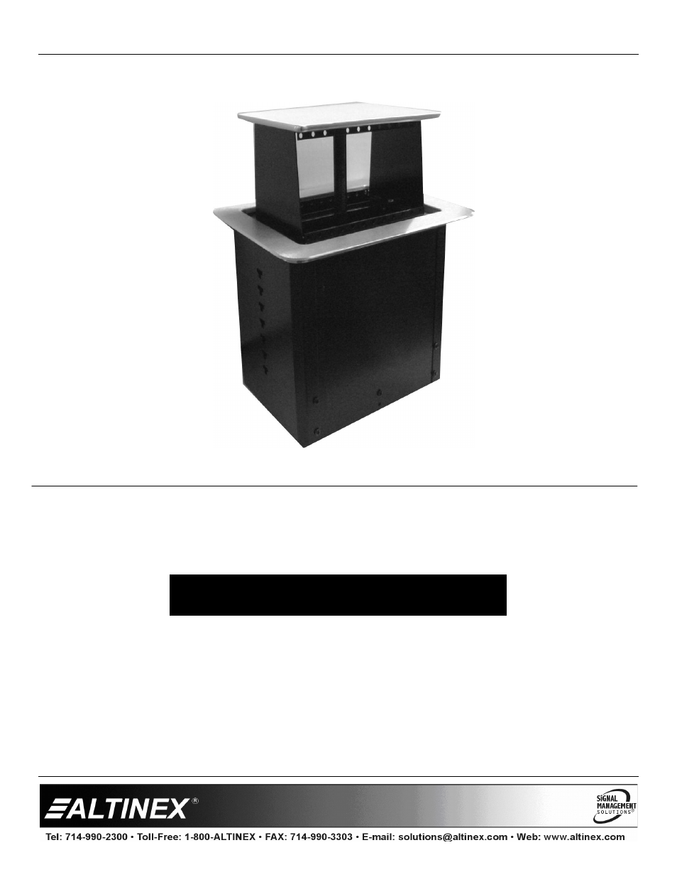 Altinex Pop 'N Plug Tower PNP400 User Manual | 15 pages