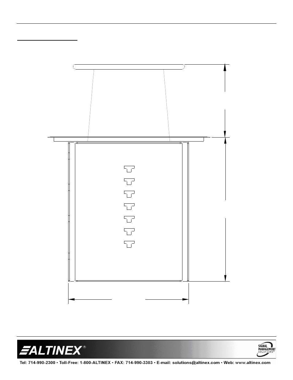 Diagram 5: side view, Designer solutions | Altinex Pop 'N Plug Tower PNP400 User Manual | Page 10 / 15