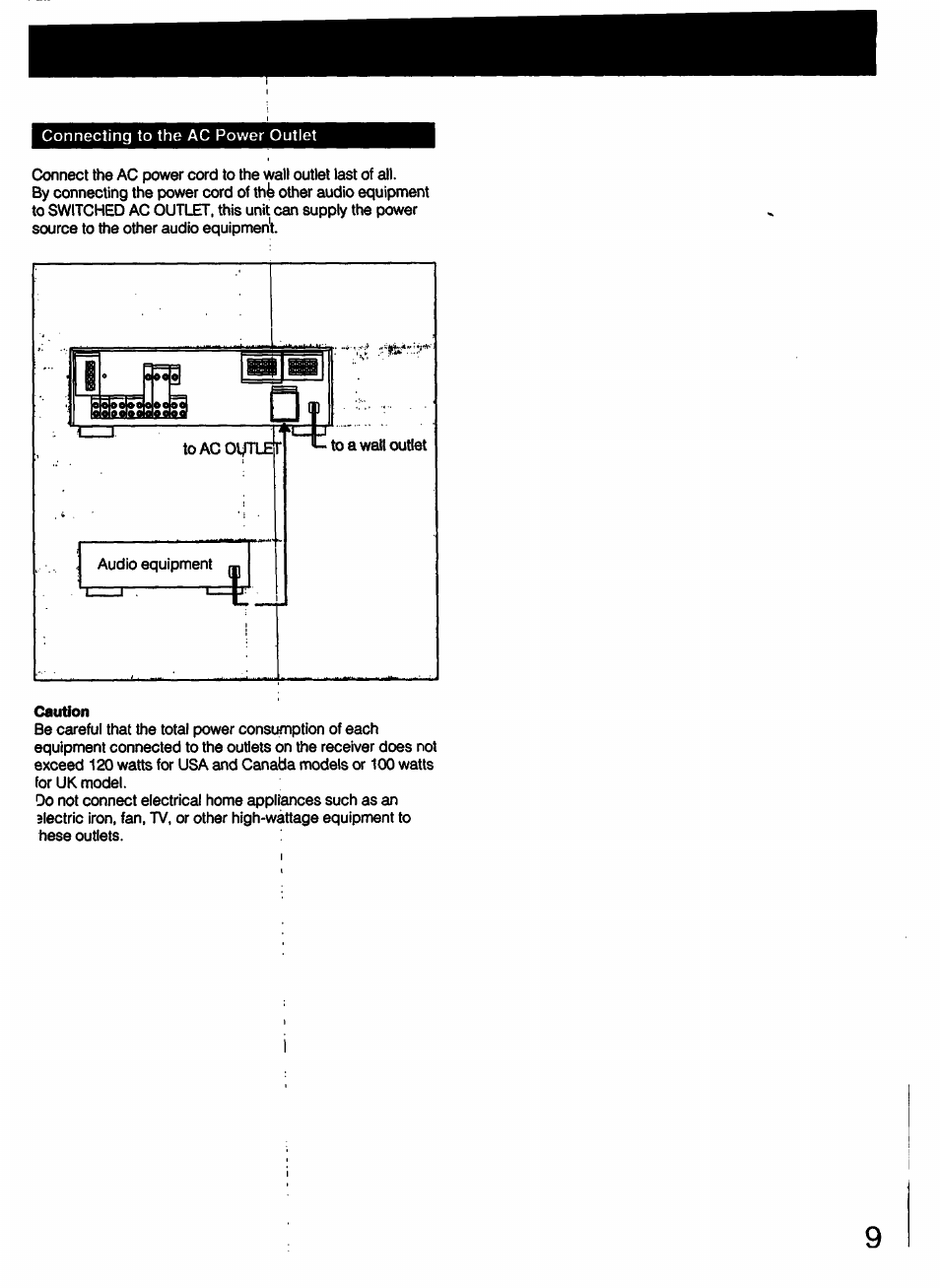 Caution | Sony STR-D790 User Manual | Page 9 / 40