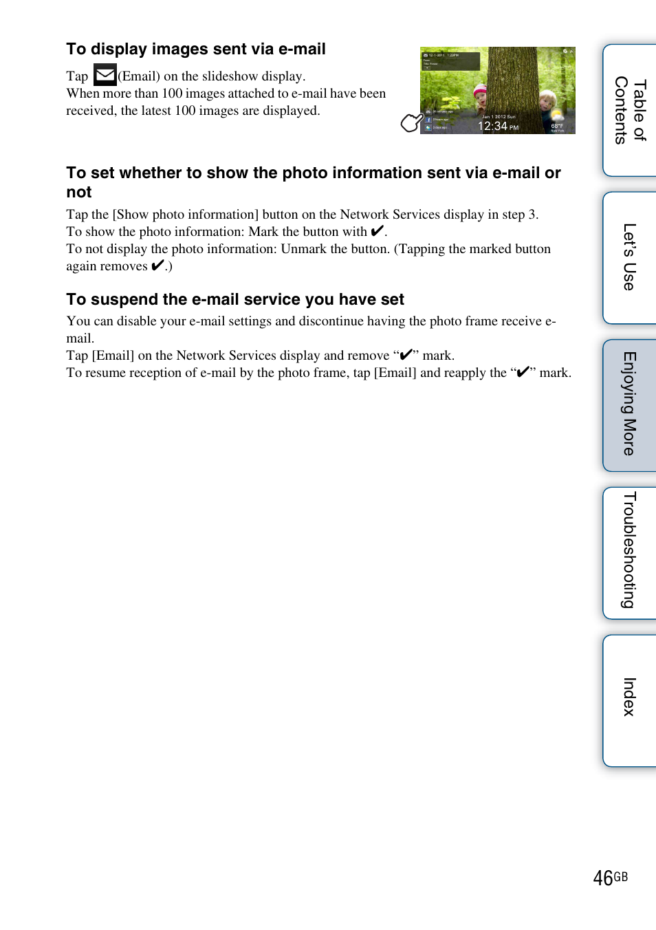 Sony DPF-WA700 User Manual | Page 46 / 84