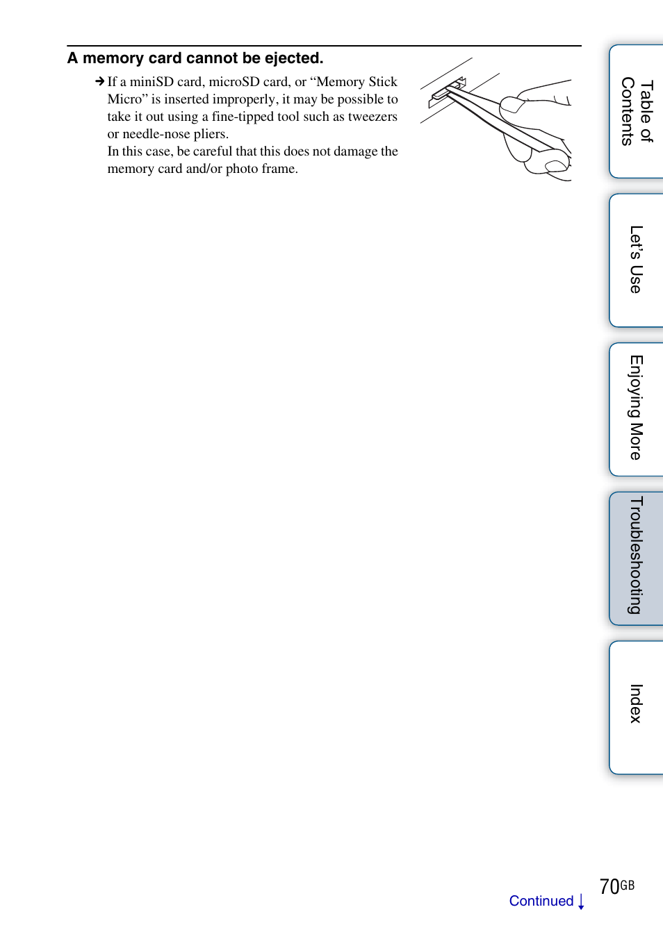 Sony DPF-WA700 User Manual | Page 70 / 84