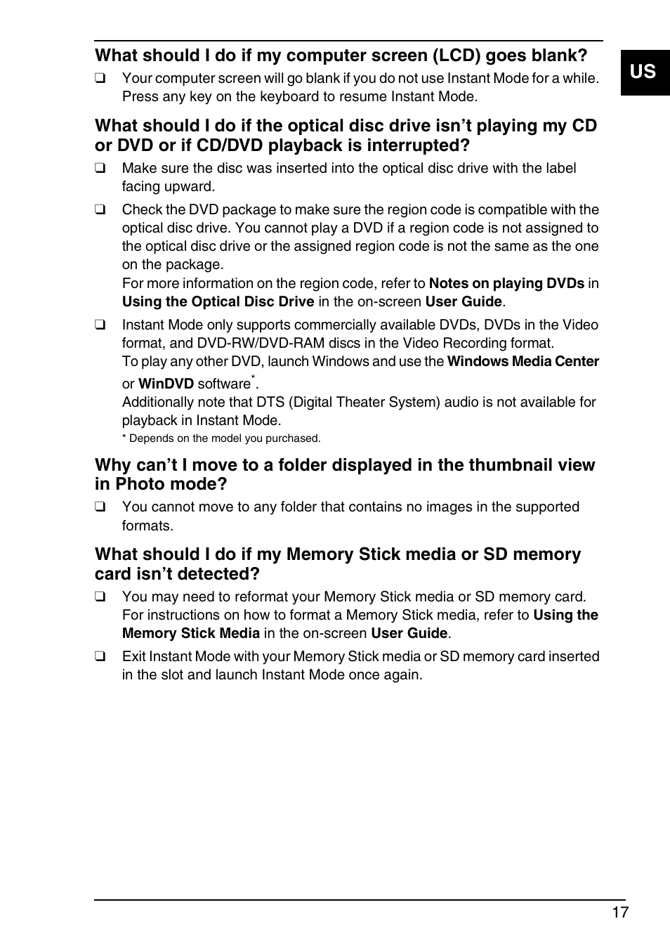 Sony VGN-TXN29N User Manual | Page 19 / 36