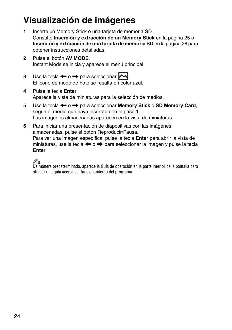 Visualización de imágenes | Sony VGN-TXN29N User Manual | Page 26 / 36