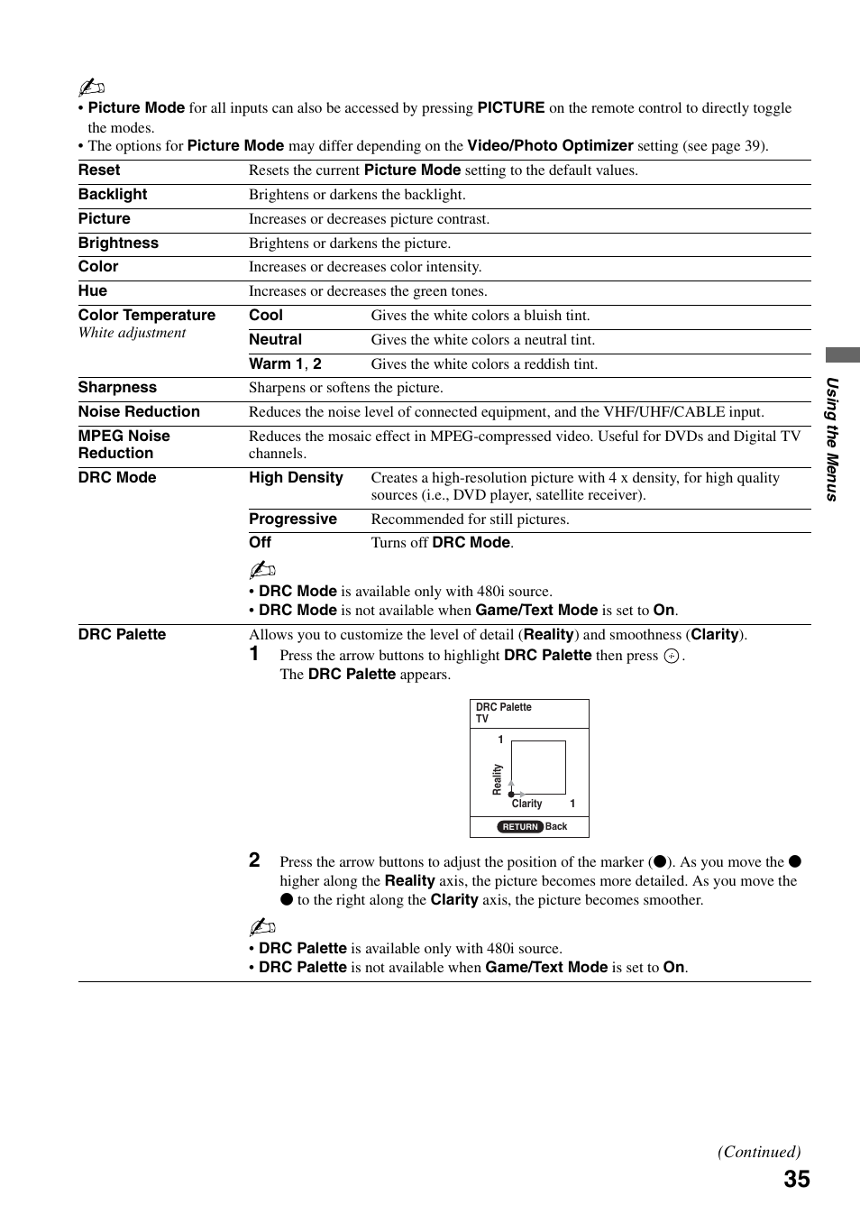 Sony KDL-52WL130 User Manual | Page 35 / 56