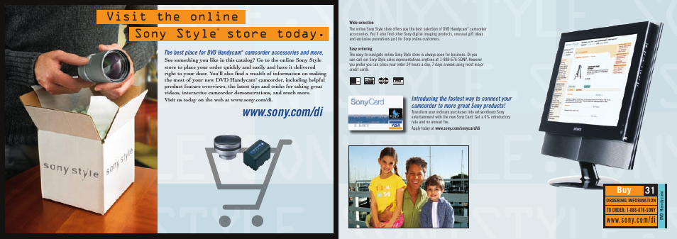 Visit the online sony style, Store today | Sony DCR-DVD101 User Manual | Page 16 / 16