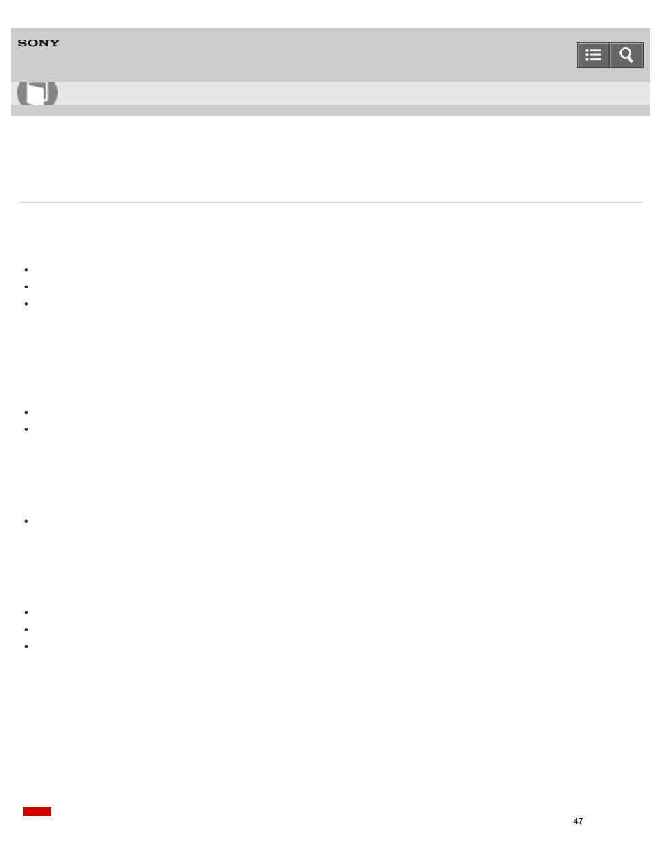 Help guide | Sony SRS-X2 User Manual | Page 51 / 92