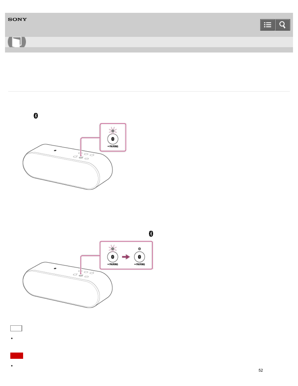 Connecting with a paired bluetooth device, Help guide | Sony SRS-X2 User Manual | Page 56 / 92