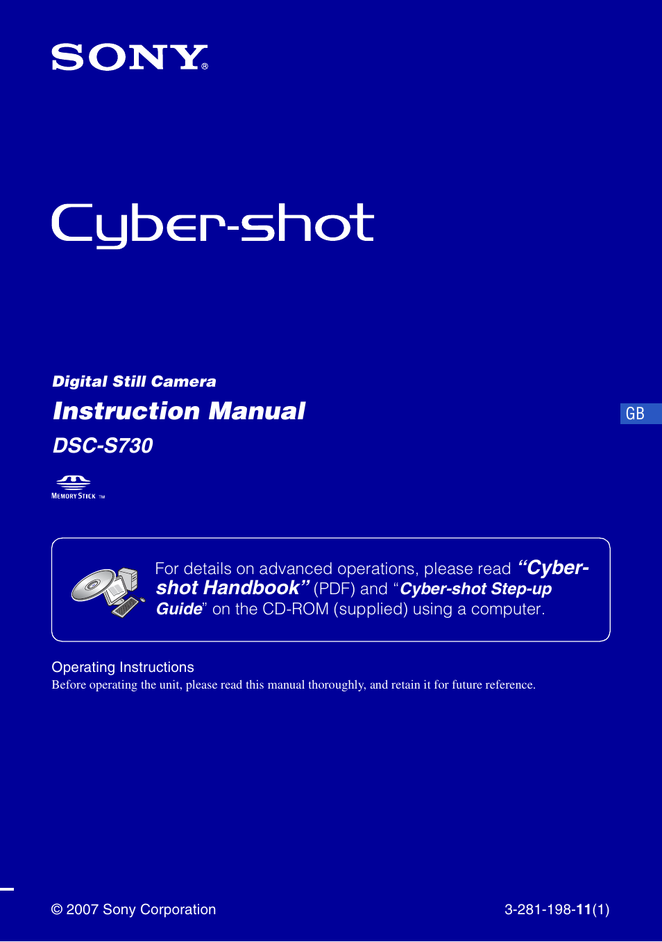 Sony DSC-S730 User Manual | 32 pages