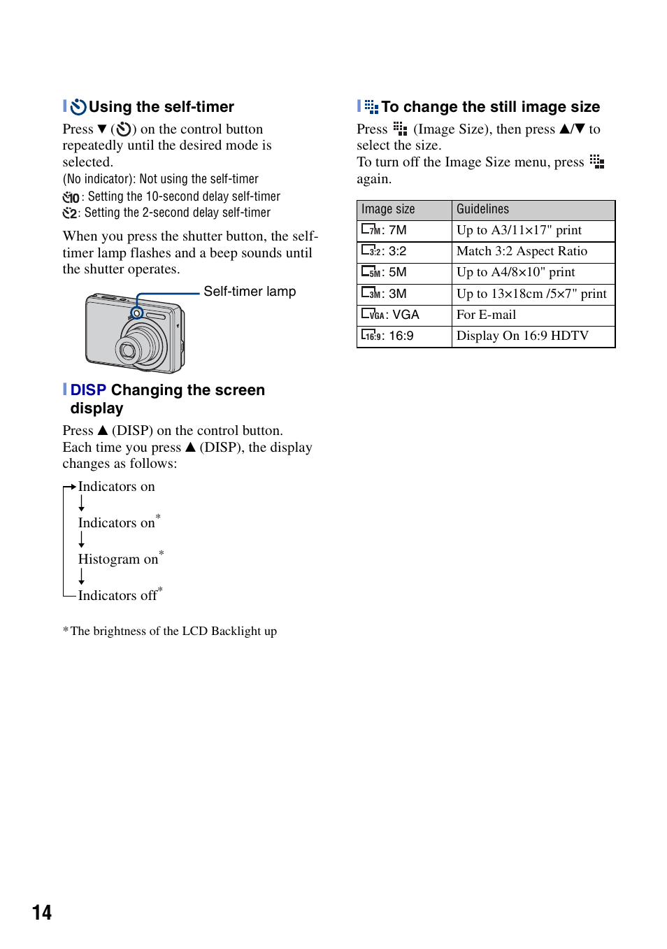 Sony DSC-S730 User Manual | Page 14 / 32