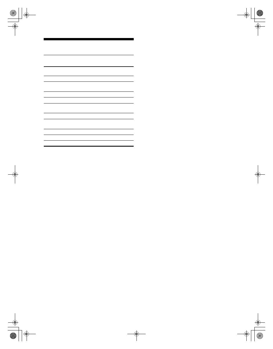 Appendix, Preset mode timing table | Sony SDM-M61 User Manual | Page 103 / 104