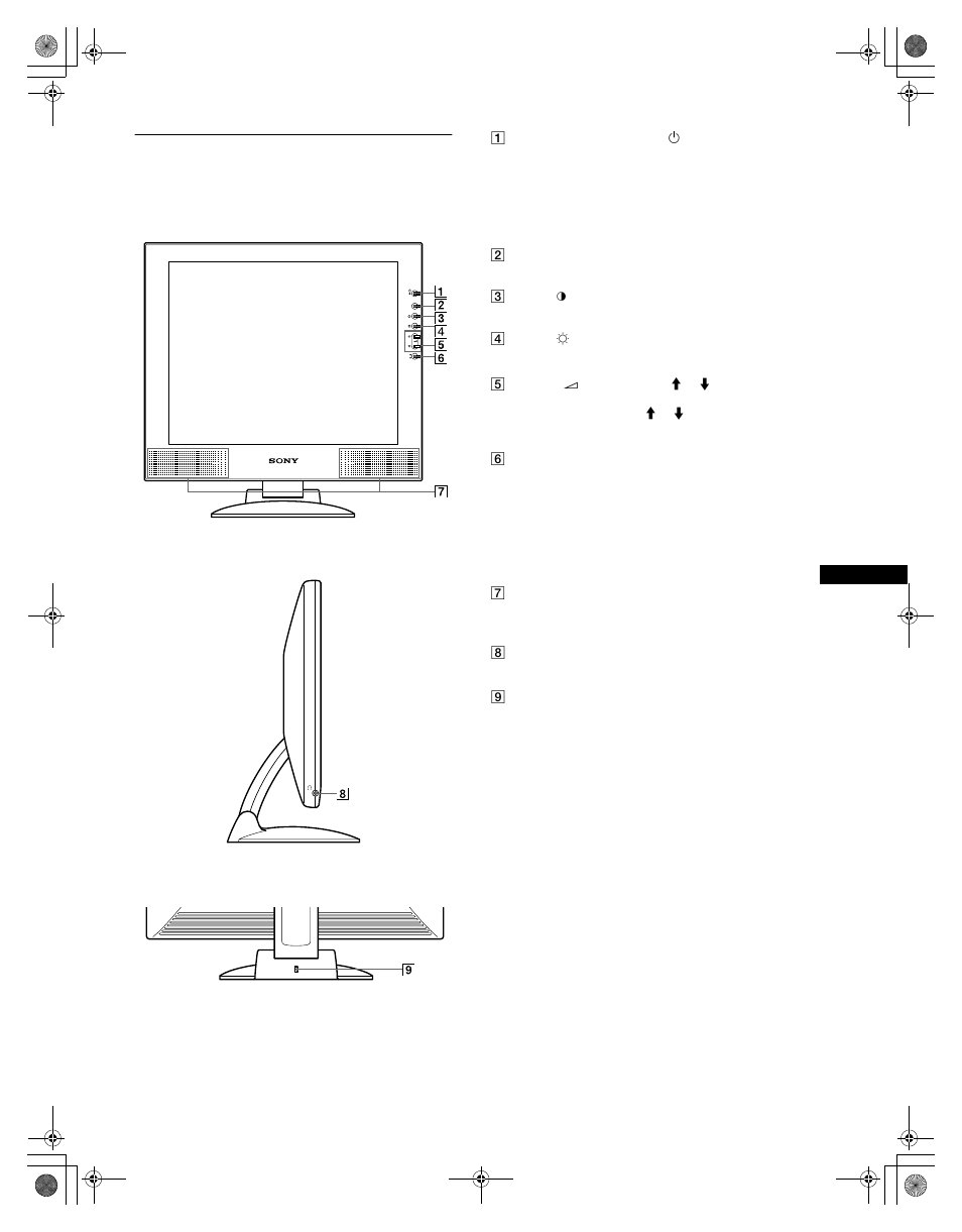 Identification des composants et des commandes | Sony SDM-M61 User Manual | Page 25 / 104