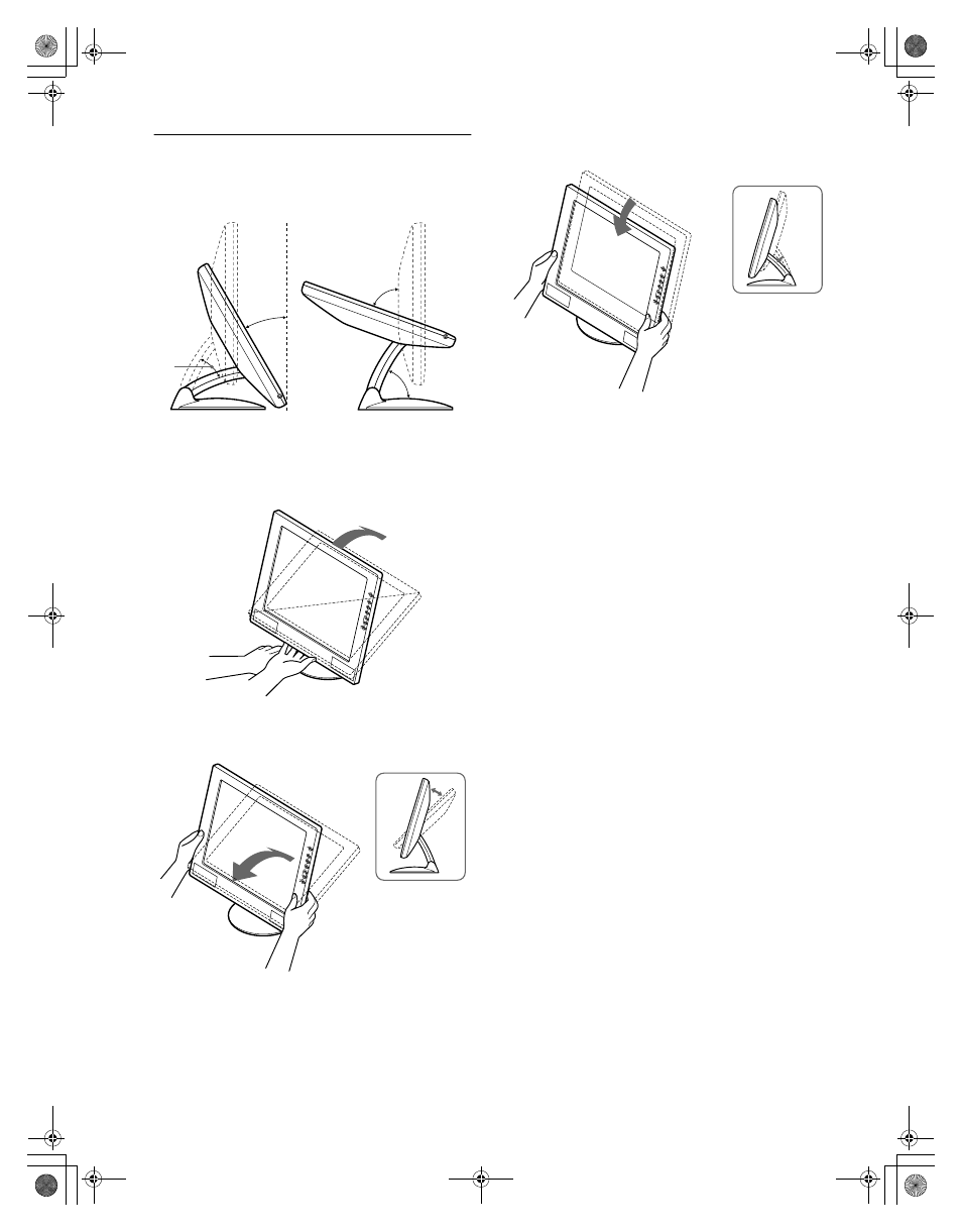 Réglage de l’inclinaison et de la hauteur | Sony SDM-M61 User Manual | Page 30 / 104