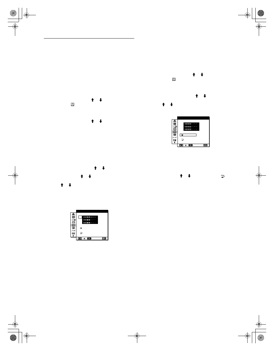 Réglage de la température des couleurs (couleur) | Sony SDM-M61 User Manual | Page 34 / 104