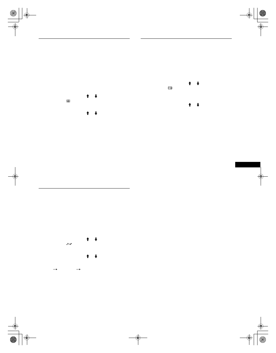 Lissage de l’image (smoothing), Changement de la position du menu (position menu) | Sony SDM-M61 User Manual | Page 35 / 104