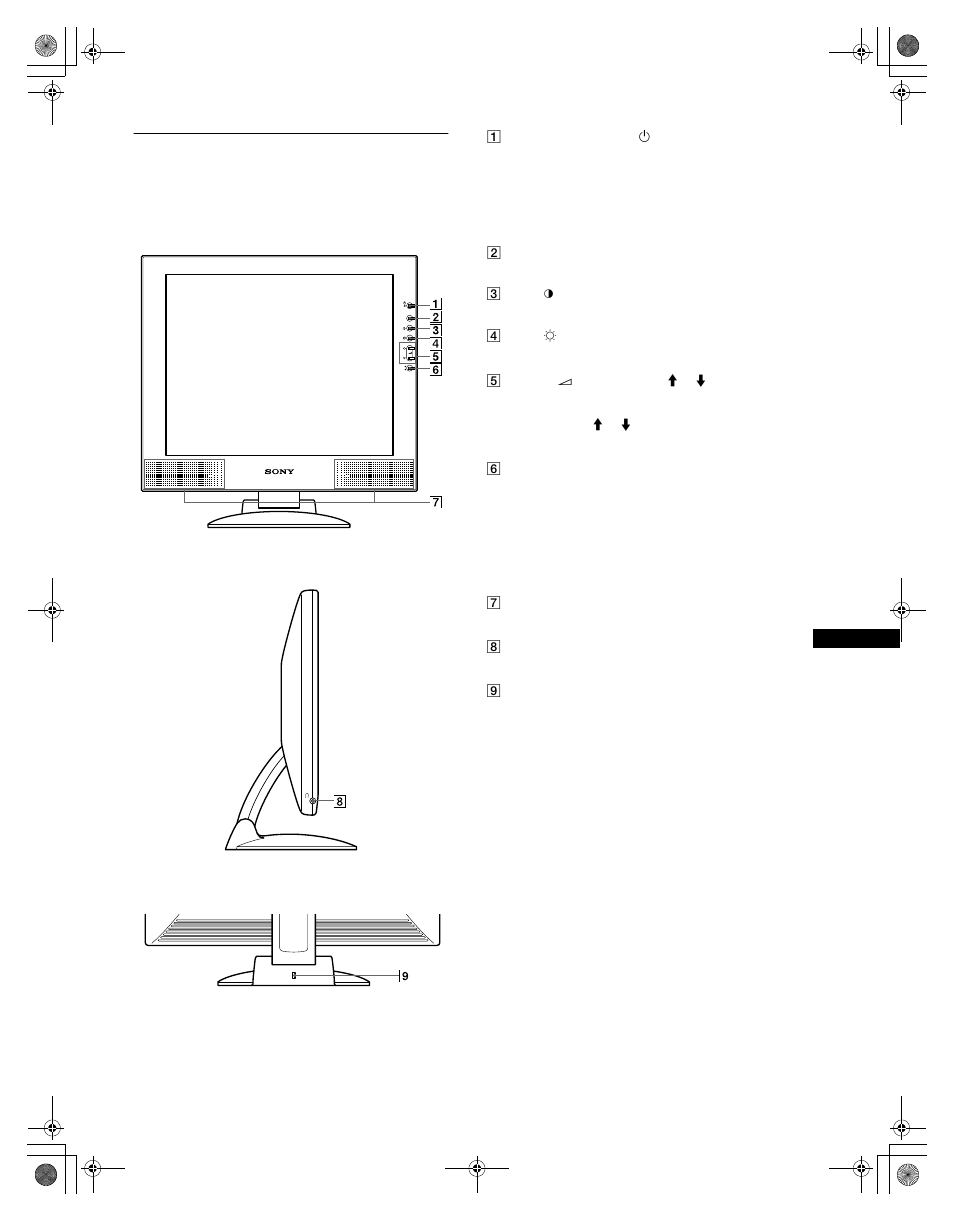 Identificación de componentes y controles | Sony SDM-M61 User Manual | Page 65 / 104