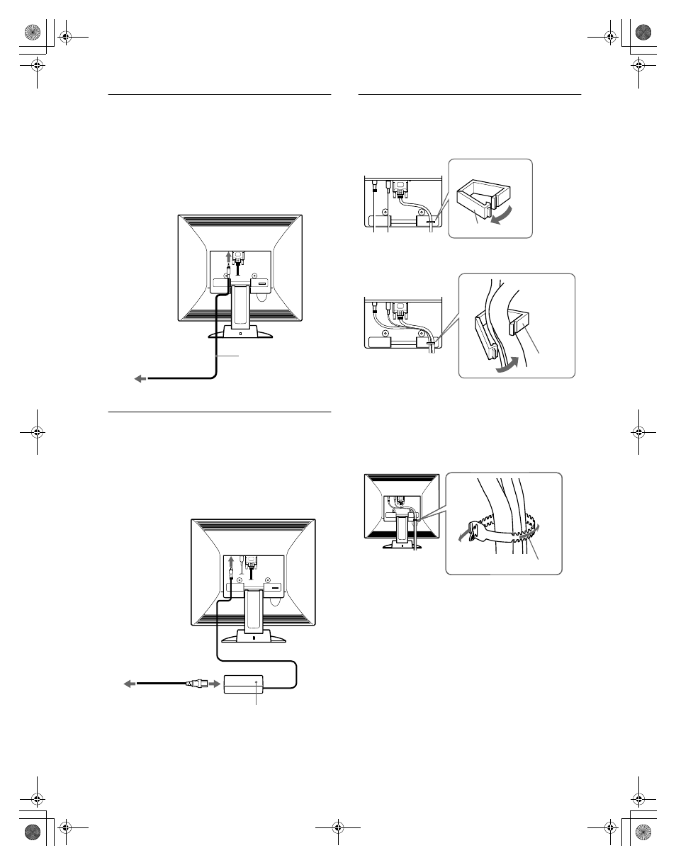 Paso 3: conexión del cable de audio, Paso 4: conexión del cable de alimentación, Paso 3 | Paso 4, Paso 5 | Sony SDM-M61 User Manual | Page 68 / 104