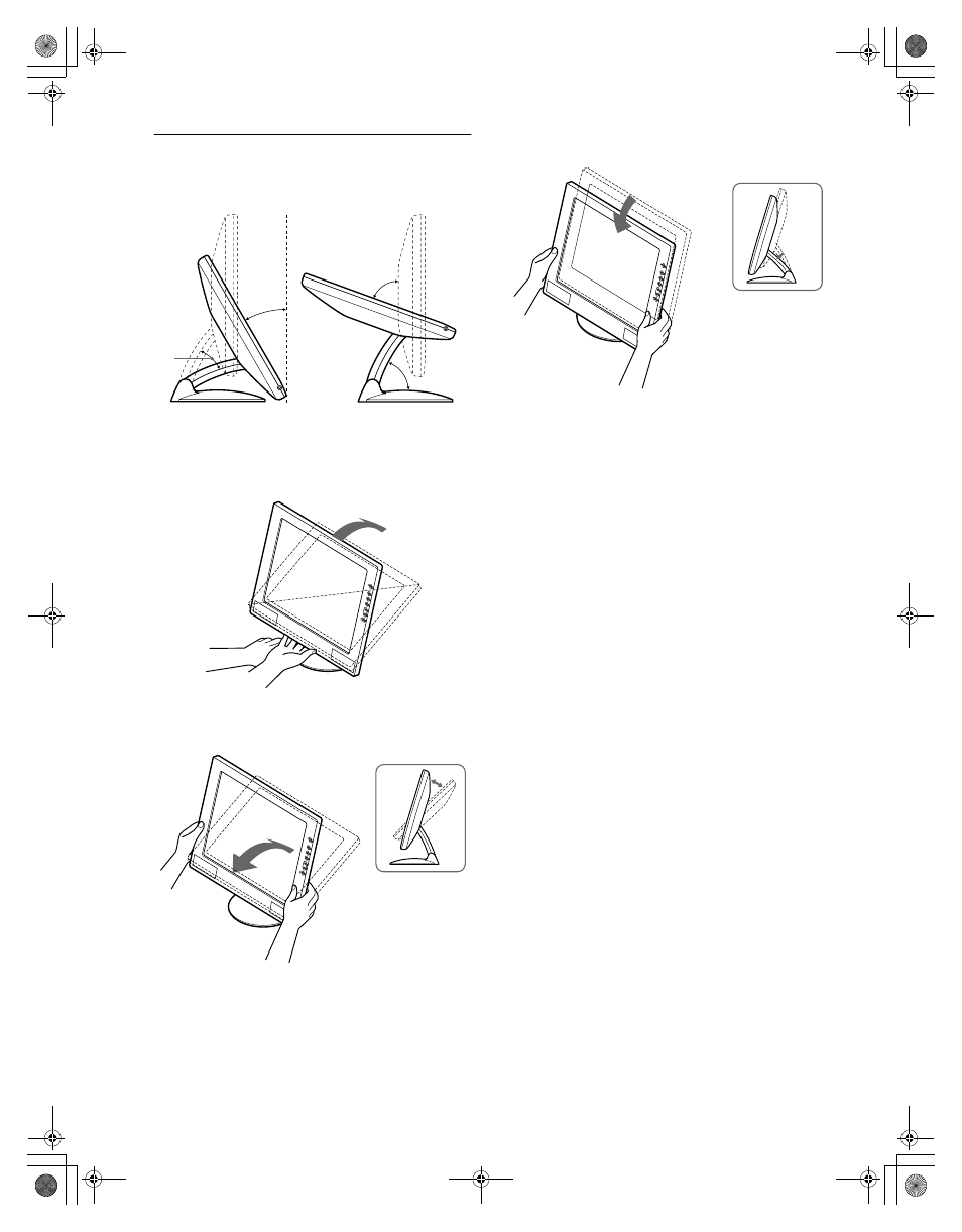 Ajuste de la inclinación y la altura | Sony SDM-M61 User Manual | Page 70 / 104