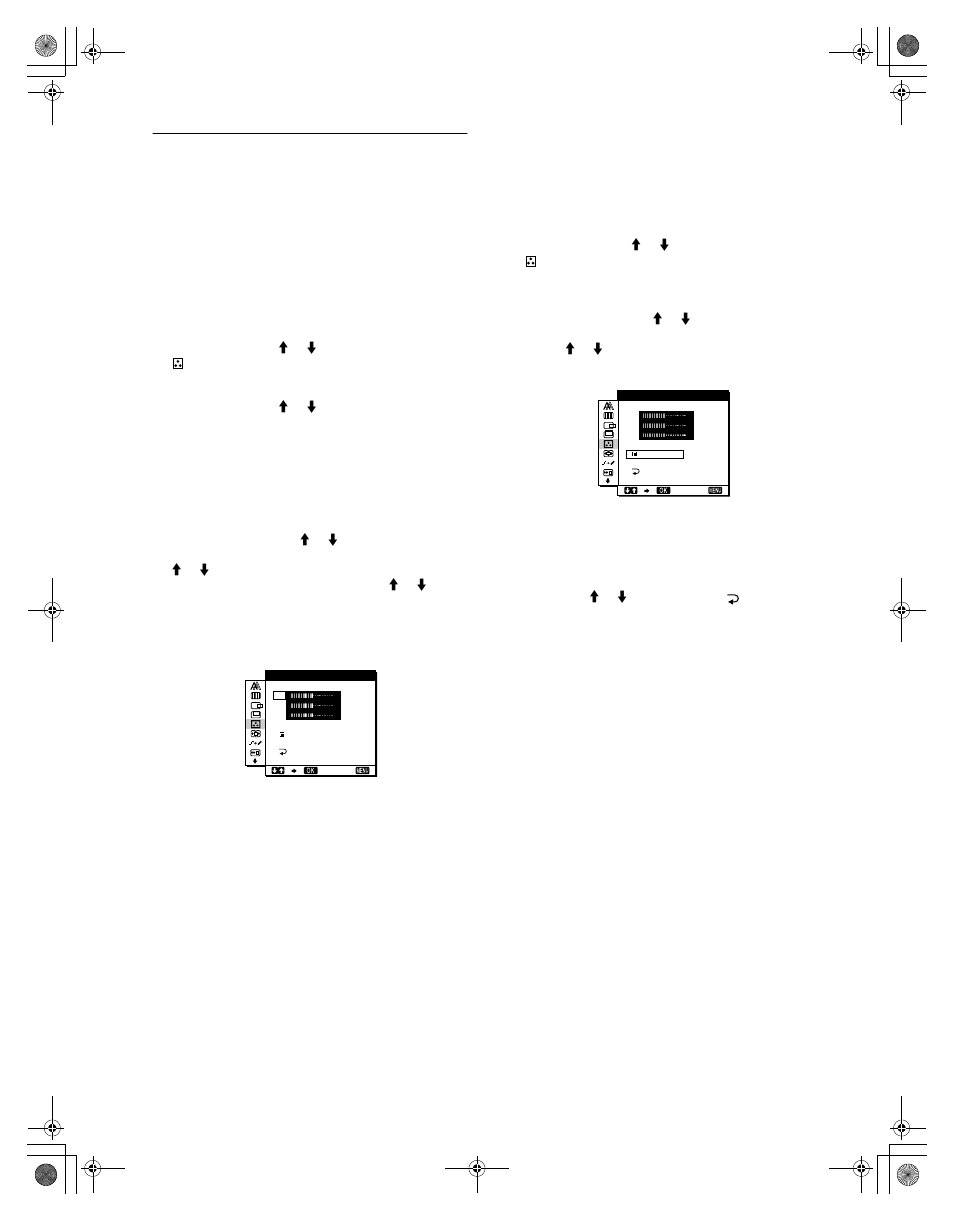 Ajuste de la temperatura del color (color) | Sony SDM-M61 User Manual | Page 74 / 104