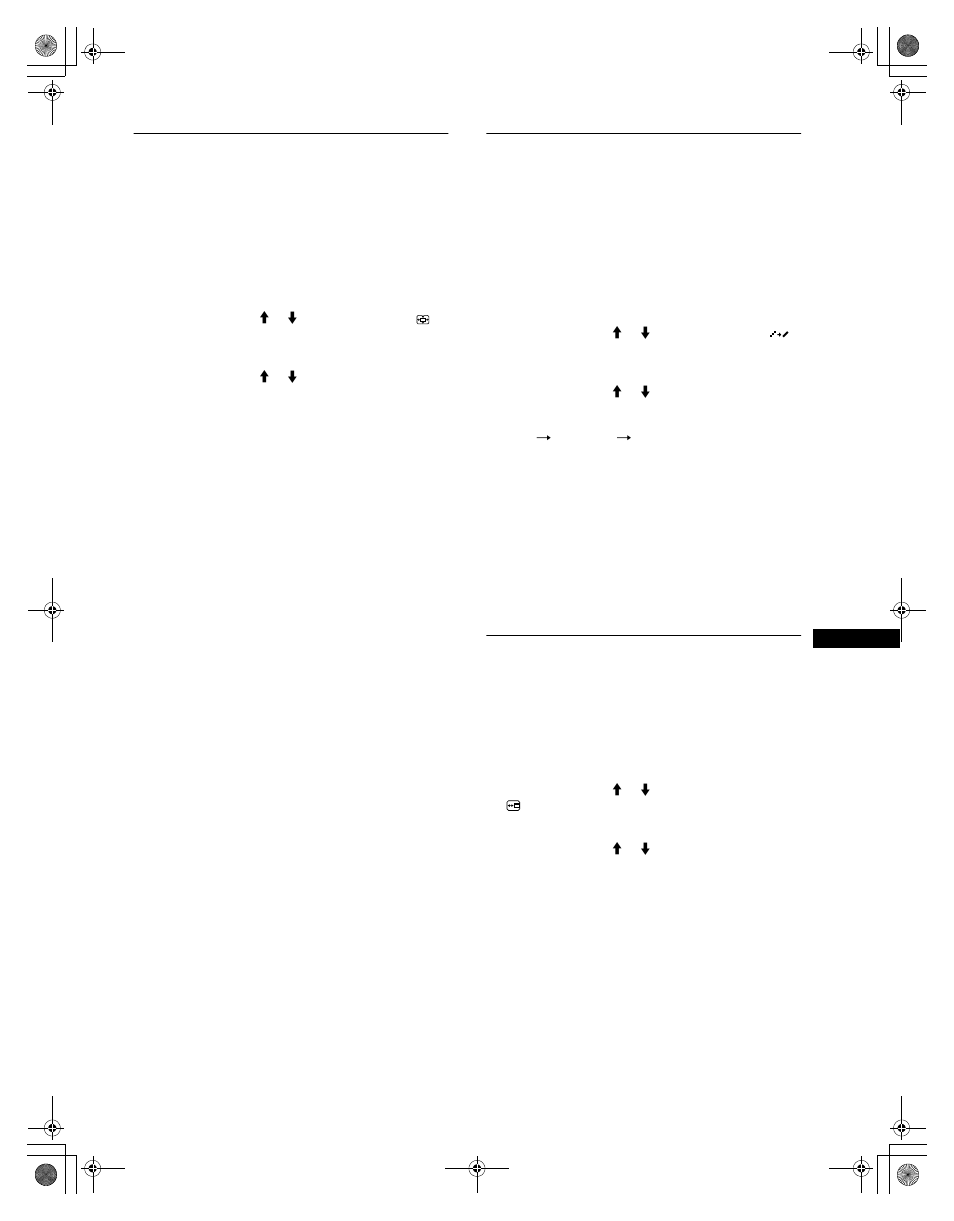 Uniformidad de la imagen (smoothing), Cambio de la posición del menú (posicion menu) | Sony SDM-M61 User Manual | Page 75 / 104