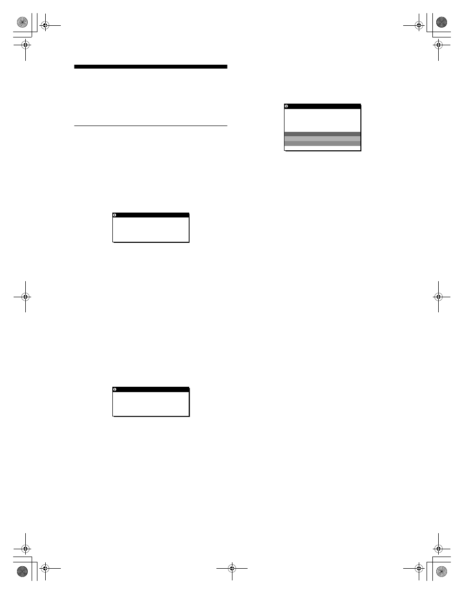 Guida alla soluzione dei problemi, Messaggi a schermo | Sony SDM-M61 User Manual | Page 98 / 104