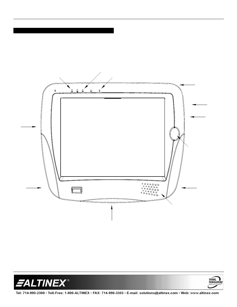 Product description, Special application | Altinex Wireless Touchscreen Controller CP451-008 User Manual | Page 6 / 13