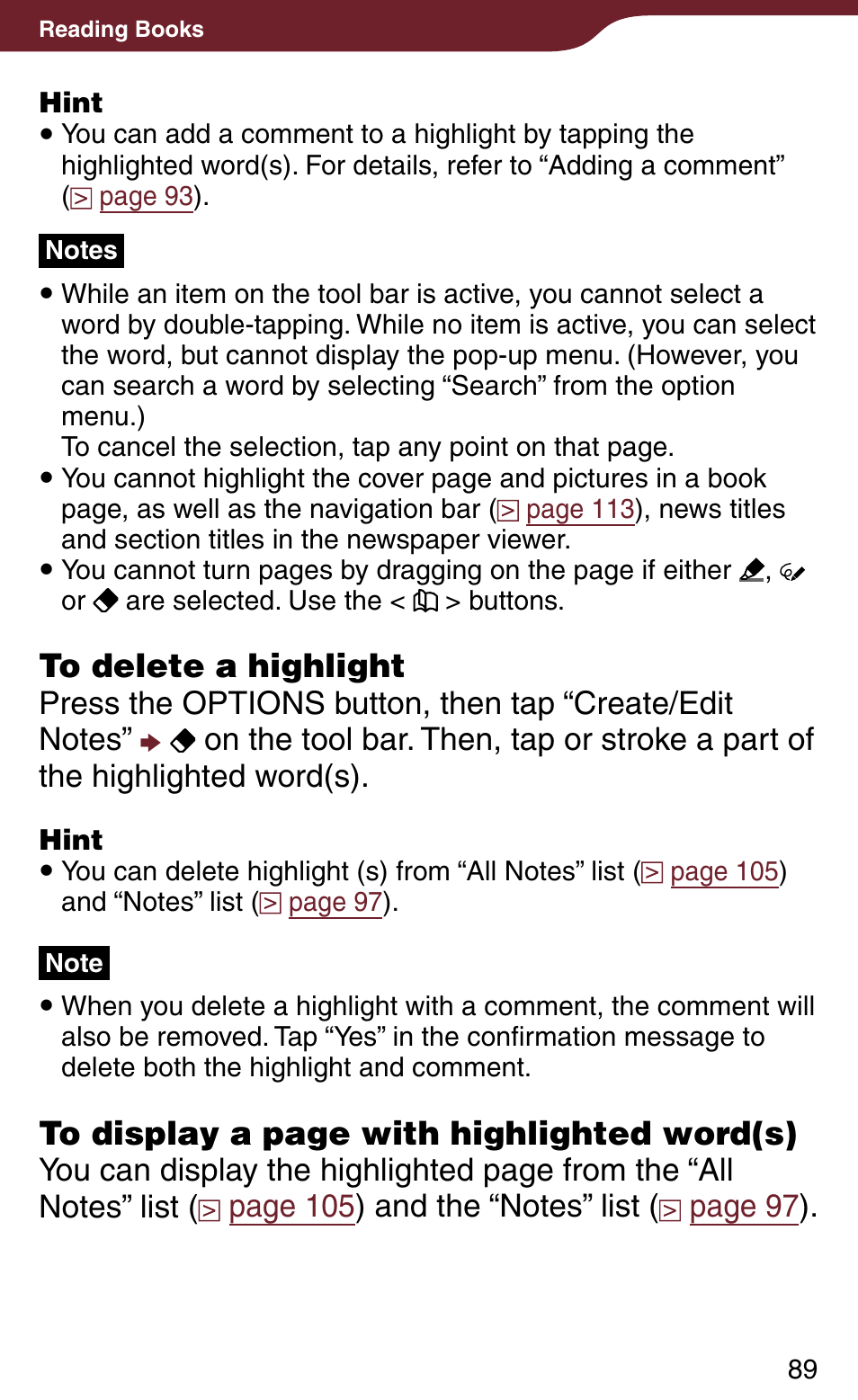 Sony PRS-900BC User Manual | Page 89 / 202