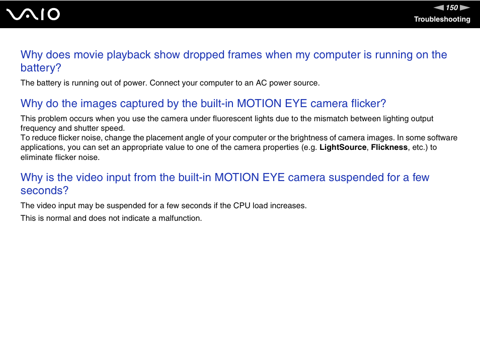 Sony VGN-UX180P User Manual | Page 150 / 189